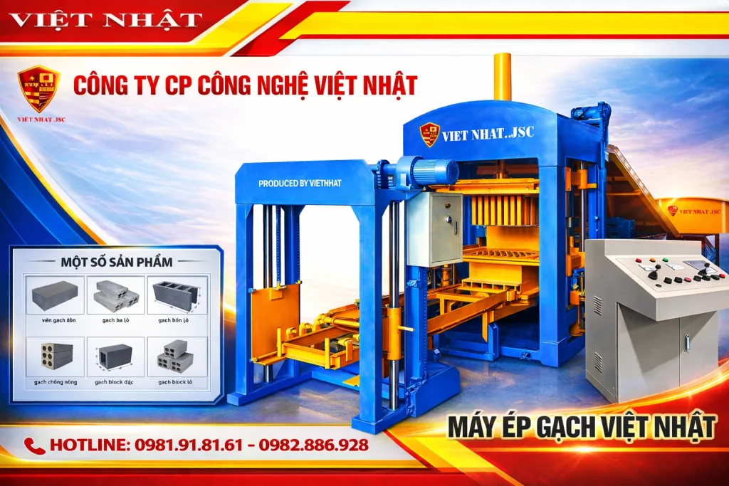 MÁY ÉP GẠCH TỰ ĐỘNG PHỔ THÔNG