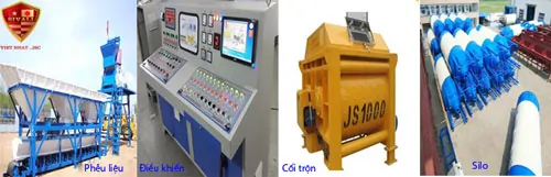 Các thiết bị trong trạm trộn bê tông Việt Nhật