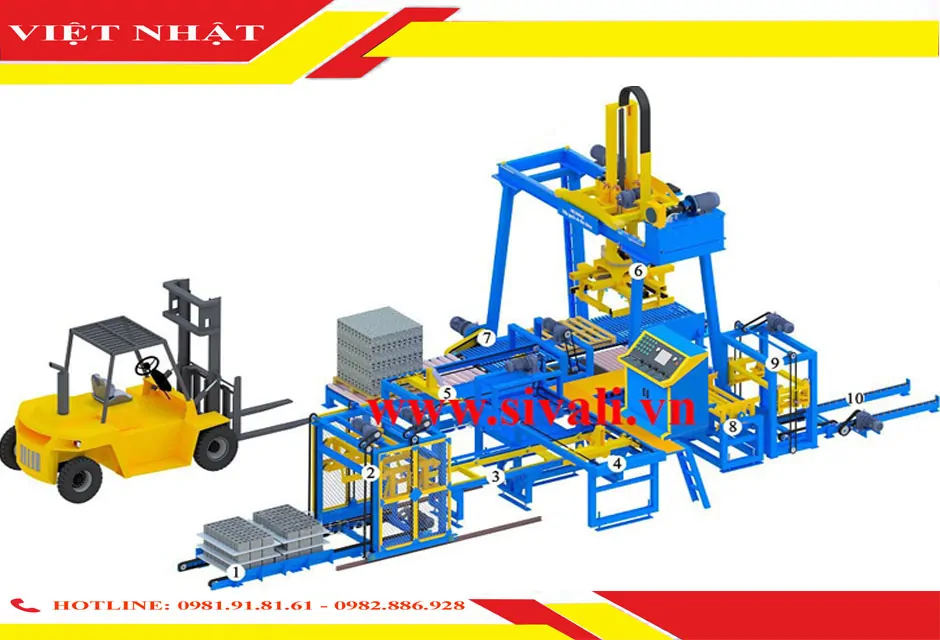 MÁY GẮP XẾP GẠCH KHÔNG NUNG