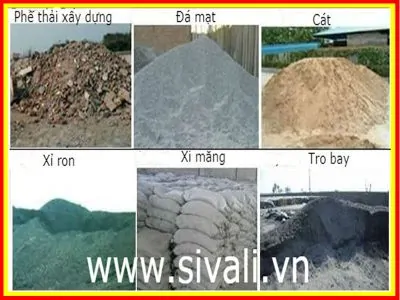 nguyên vật liệu sản xuất gạch không nung.