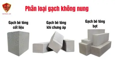 Phân loại gạch không nung trong xây dựng.