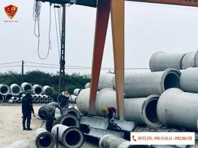 Cống tròn bê tông.