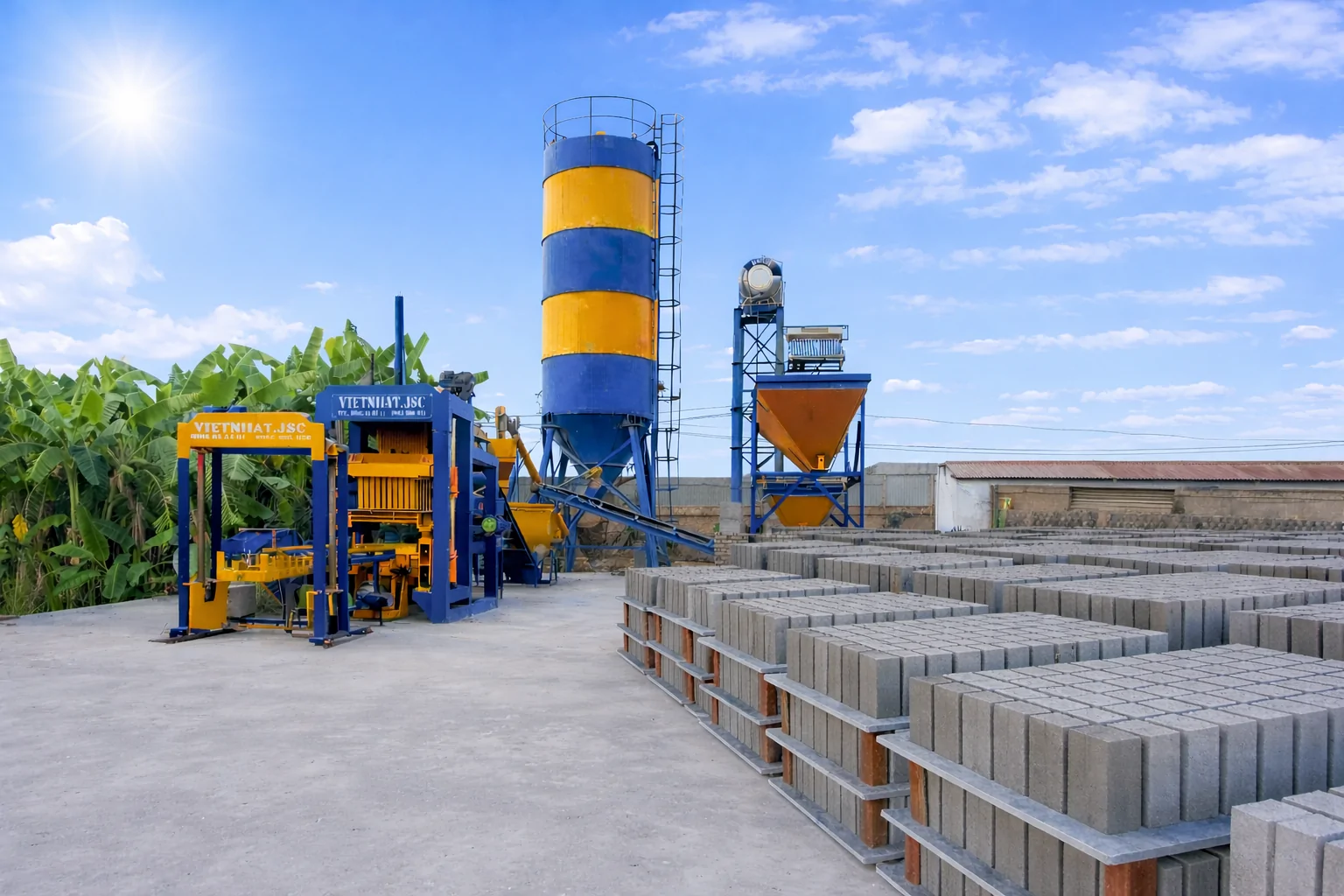 Nên đầu tư máy ép gạch không nung loại nào